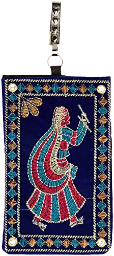 Micro data faq mobile cover Kuber Industries Embroided Velvet Mobile Cover with Sari Hook (Multicolor)