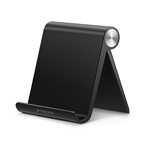 Micro data faq mobile stand STRIFF PS2_01 Multi Angle Mobile/Tablet Stand. Phone Holder for iPhone, Android, Samsung, OnePlus, Xiaomi. Portable,Foldable Cell Phone Stand.Perfect for Bed,Office, Home,Gift and Desktop (Black)