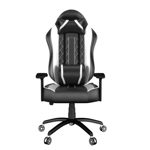 Seg shortcode gaming chair under 10000 REKART Multi-Functional Ergonomic Gaming Chair with Lumbar Support, Adjustable Back Rest, Fixed Arm Rest | Office/Work from Home/Gaming/Computer | 175 Degree Recline Comfortable & Durable | M6-White