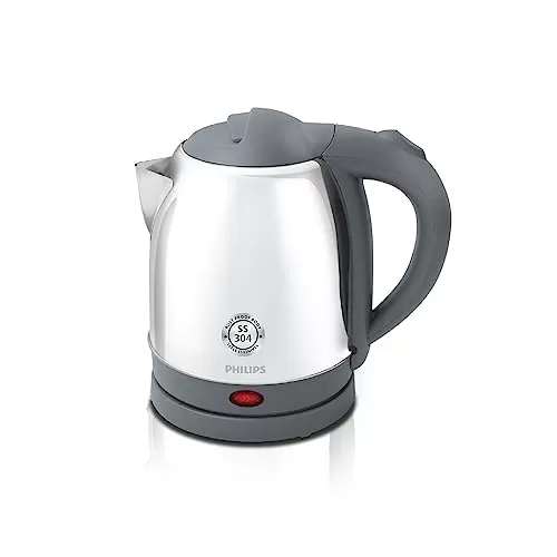 Philips HD9363/02 1.2 L Kettle with rust free SS304 25% Thicker Stainless Steel body for longer life |Triple safe auto cut off | 1300W