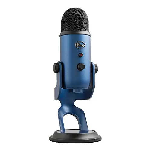 Micro data faq laptop stand Blue Yeti USB Microphone for Recording, Streaming, Gaming, Podcasting on PC and Mac, Condenser Mic for Laptop or Computer with Blue VO!CE Effects, Adjustable Stand, Plug and Play - Midnight Blue