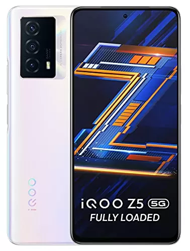 mobile under 20000 Table testing with Price and Title iQOO vivo Z5 5G (Arctic Dawn, 8GB RAM, 128GB Storage) | Snapdragon 778G 5G Processor | 5000mAh Battery | 44W FlashCharge