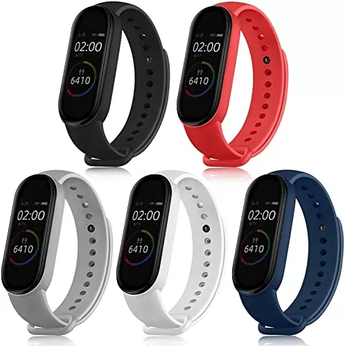 watch for men Rankmath FAQ Classic HTML Sounce Adjustable Xiaomi Mi Band 5 & Mi Band 6 Watch Strap Silicone Adjustable Men Women- Set of 5