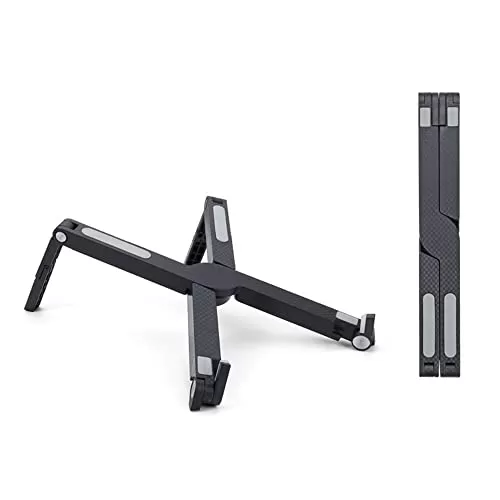 Micro data faq laptop stand SYGA Laptop Stand Desk,Computer Stand for Laptop,Adjustable Portable ABS+Silicone Plastic Laptop Holder Riser, Foldable Ergonomic Notebook Stand -Black, Slide Stand